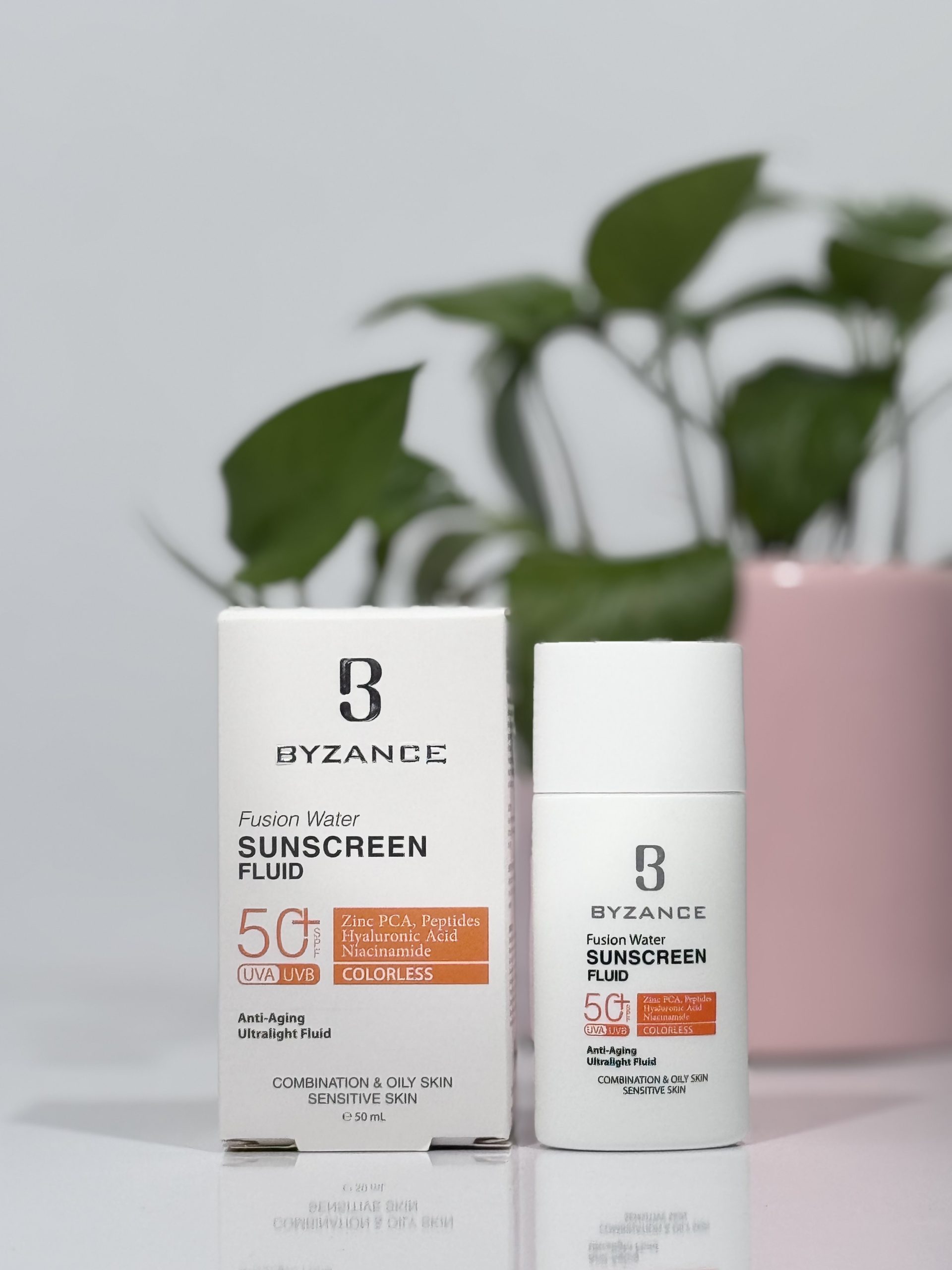 IMG_2641 فلوئید ضد آفتاب فیوژن واتر SPF50 بیزانس BYZANCE - تصویر 1
